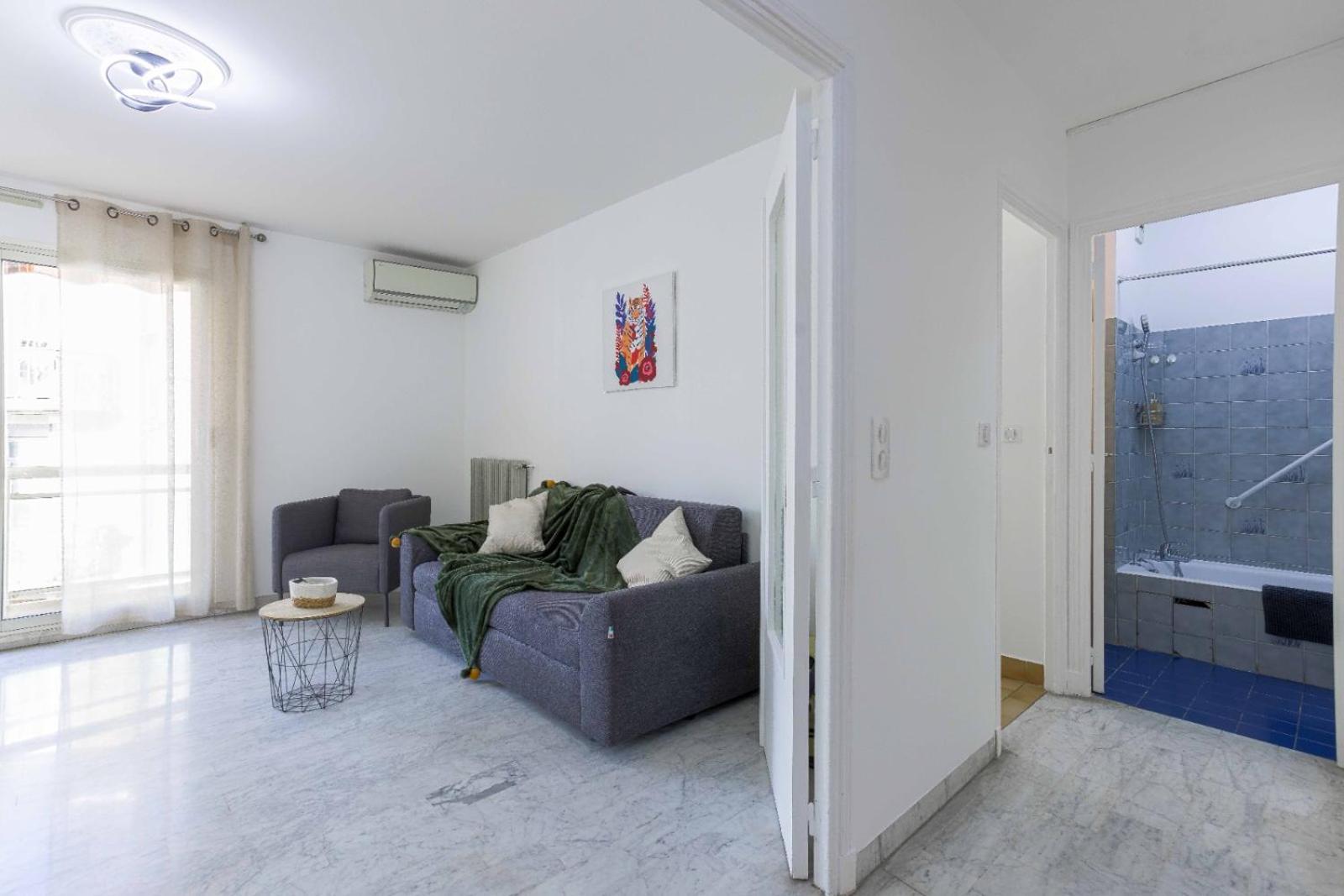 Paradis De Nissa - Central, Balcon, Clim, 15mn Palais&plage Apartamento *